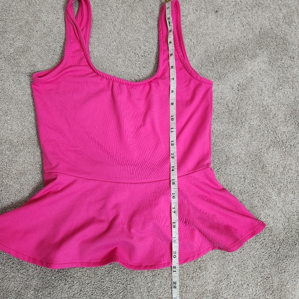 As Seen On Katherine Pierce Alternative Color Pink Bebe Peplum Top Size XS Y2K - Picture 7 of 10